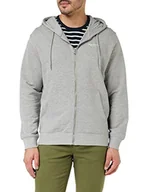 Bluzy męskie - Pepe Jeans Męska bluza z zamkiem błyskawicznym Edward, Grey Marl, XS, Szary melanżowy - miniaturka - grafika 1