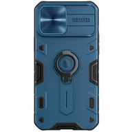 Etui i futerały do telefonów - Nillkin CamShield Armor - Etui Apple iPhone 13 Pro Max z osłoną aparatu (Blue) - miniaturka - grafika 1