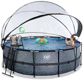 Baseny ogrodowe - Basen ogrodowy stelażowy 488x122 cm kopuła, pompa piaskowa Stone Exit 30.47.16.00 - miniaturka - grafika 1
