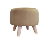 Pufy i podnóżki - Pufa ALA noga drewno MG06 - miniaturka - grafika 1