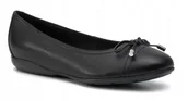 Baleriny - Geox Annytah Baleriny Czarne Skórzane 39,5 Ż2K - miniaturka - grafika 1
