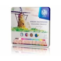 Astra Kredki ołówkowe Prestige 24 kolory w kasetce - Przybory szkolne - miniaturka - grafika 1
