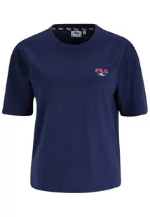 FILA Damska koszulka Bell Cropped Graphic T-Shirt, Medieval Blue, M, Medieval Blue, M - Koszulki i topy damskie - miniaturka - grafika 1