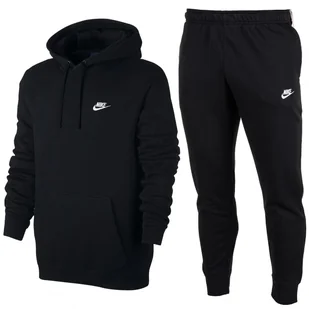 Nike czarny komplet dresowy męski spodnie bluza CZ7857-010 L - Dresy męskie - miniaturka - grafika 1