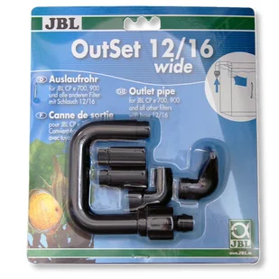 JBL wylot rura kompletny zestaw o szerokości do drukarki atramentowej filtr rura na rury zewnętrzne akwaria, outset Wide 60155 7002202 - Filtry akwariowe i akcesoria - miniaturka - grafika 1