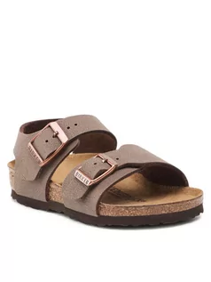 Buty dla chłopców - Birkenstock Sandały New York Kids Bs 87781 Brązowy - grafika 1