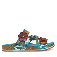 Klapki i japonki damskie - Klapki Laura Vita Brcyano 16 Niebieski - miniaturka - grafika 1