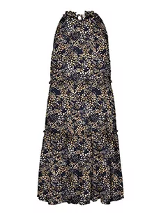 VERO MODA Women's VMDORA Kaya krótki dekolt WVN G sukienka, Navy Blazer/AOP:Dora, XL, Granatowy blezer/Aop:dora, XL - Sukienki - miniaturka - grafika 1
