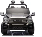 Pojazdy elektryczne dla dzieci - Ogromny Elektryczny samochód RAM dla dzieci 2x200W z pilotem, Bluetooth i amortyzatorami EDUKAMP - miniaturka - grafika 1