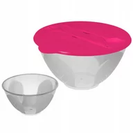Pojemniki kuchenne - Branq Kpl sałatkowy 2 miski 5+1L sztućce salaterka BR1603-KS - miniaturka - grafika 1