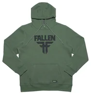 Bluzy męskie - bluza męska FALLEN INSIGNIA HOODIE Olive/Black - miniaturka - grafika 1