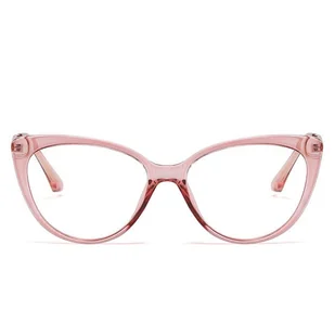 Okulary kocie do komputera damskie z filtrem BLUE Light zerówki 2581-4 - Okulary korekcyjne, oprawki, szkła - miniaturka - grafika 1