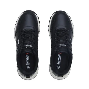 Buty miejskie męskie sneakersy z ekoskóry - MERO CAMPUS czarny Rozmiar: 43 - Buty trekkingowe męskie - miniaturka - grafika 4