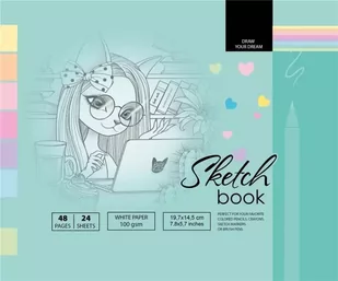 Szkicownik 197x145/48K 100g TW FRESH Nowa - Przybory szkolne - miniaturka - grafika 2