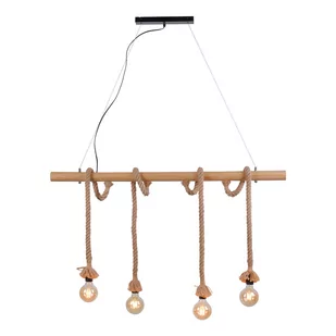 Leuchten Direkt 15483-18 - Żyrandol na lince ROPE 4xE27/60W/230V - Lampy sufitowe - miniaturka - grafika 1