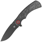 Noże - Nóż składany Fox 40th Anniversary Knife Marble Carbon Fiber, Black PVD M390 (FX-F2017 R) - miniaturka - grafika 1