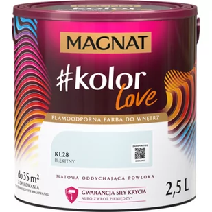 Farba #Kolor Love KL28 błękitny 2,5 l Magnat - Farby wewnętrzne - miniaturka - grafika 1