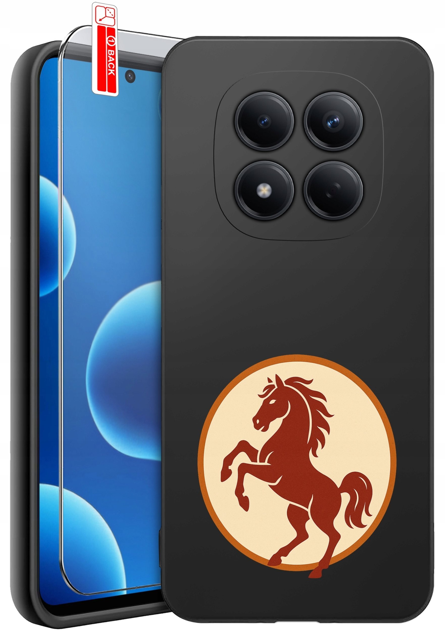 krainaGSM Etui Do Xiaomi Redmi Note 15 Pro 5G Wzory Silikonowe Matt Case + Szkło