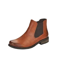 Botki damskie - Rieker Damskie botki Chelsea Z4994, botki damskie, Cayenne Brown Brązowy, 38 EU - miniaturka - grafika 1