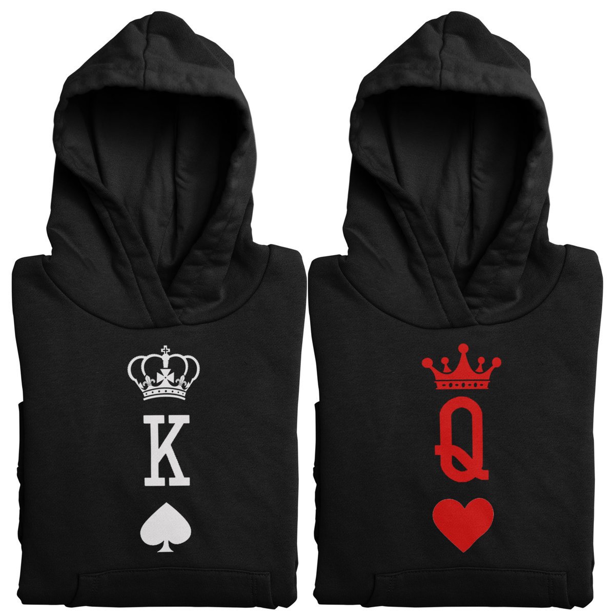 ZESTAW BLUZY Z KAPTUREM DLA PREZENT NA WALENTYNKI