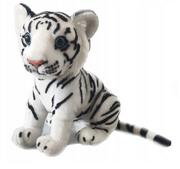 Maskotki i pluszaki - Maskotka pluszak tygrys biały kot jak żywy duży markowy 26 cm - miniaturka - grafika 1