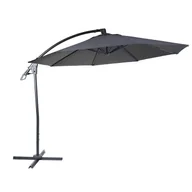 Parasole ogrodowe - Parasol wspornikowy Deluxe HWC-D14, parasol, okrągły Ø 3m poliester aluminium/stal 14kg ~ antracyt bez podstawy - miniaturka - grafika 1