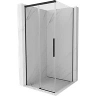 Kabiny prysznicowe - Mexen Rox kabina prysznicowa rozsuwana 110 x 110 cm, transparent, czarna - 8C2-110-110-70-00 - miniaturka - grafika 1