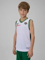 Koszulki dla chłopców - 4F Koszulka meczowa replika domowa z sezonu 2025/26 dziecięca 4F x Zastal Zielona Góra - biała 98/104 - miniaturka - grafika 1