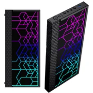 Akcesoria do komputerów stacjonarnych - Przedni panel do obudowy FORNAX 2500 Gembird Front panel czarny - miniaturka - grafika 1