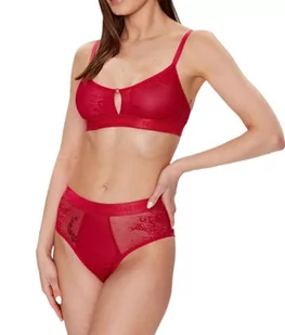 KARL LAGERFELD Damska sukienka z koronką Culottes Cheeky, czerwona, M (DE) - Sukienki - miniaturka - grafika 1