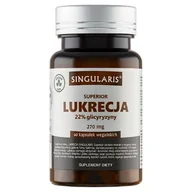 Układ pokarmowy - SINGULARIS Superior Lukrecja 22% glicyryzyny 270 mg, 60 kapsułek wegańskich - miniaturka - grafika 1