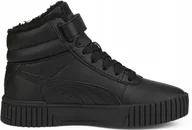 Buty trekkingowe dziecięce - Dziecięce sneakersy Carina 2.0 Mid Winter PUMA Black Dark Shadow Gray - miniaturka - grafika 1