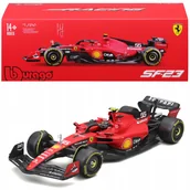 Samochody i pojazdy dla dzieci - BOLID F1 Ferrari SF-23 2023 #55 CARLOS SAINZ 1:24 MODEL BBURAGO 18-26808 - miniaturka - grafika 1