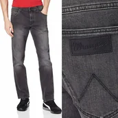 Spodnie męskie - Wrangler TEXAS SLIM W12SHT36Q Grey Dust W38 L32 - miniaturka - grafika 1