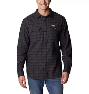 Columbia Męska koszula z długim rękawem Flare Gun Utility, Dark Mountain Small Multi Plaid, L - Koszule męskie - miniaturka - grafika 1