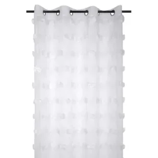 Stof Firana POMPINOU 140x260 pompony 3D - Firany - miniaturka - grafika 1