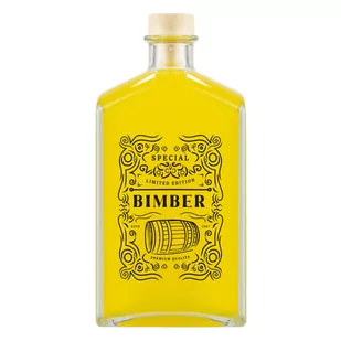 BUTELKA BRANDY Z NADRUKIEM BIMBER 500ML - Domowy wyrób alkoholu - miniaturka - grafika 1