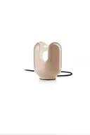 Lampy stojące - Ceramiczna lampa stołowa Batucada C2590 w odcieniu piaskowego szarego - miniaturka - grafika 1