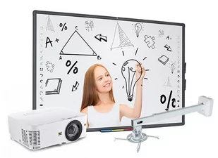 Zestaw interaktywny Avtek TT-BOARD 80 + ViewSonic PS501X+ uchwyt ścienny - Tablice interaktywne - miniaturka - grafika 1