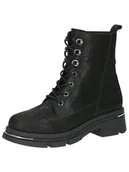 Botki damskie - CAPRICE Damskie sztyblety Lace Boot Heel 9-25218-43, Black nubuc, 42 EU - miniaturka - grafika 1