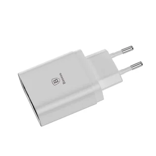 Baseus Mirror Lake inteligentna ładowarka sieciowa adapter EU z wyświetlaczem napięcia ładowania 3x USB 3.4A biały (CCALL-BH02) - Ładowarki do telefonów - miniaturka - grafika 4