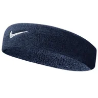 Ozdoby do włosów - Opaska na głowę Nike Swoosh granatowa NN07416 (kolor Granatowy) - miniaturka - grafika 1