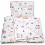 Pościel dla dzieci - CZAS BOBASA POŚCIEL Z WYPEŁNIENIEM DO ŁÓŻECZKA 90x120 DZIECIĘCA NIEMOWLĘCA ŁABĘDZIE BIAŁE - miniaturka - grafika 1