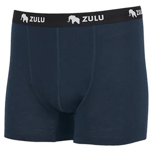 Męskie bokserki Zulu Merino 160 Rozmiar: M / Kolor: niebieski - Majtki męskie - miniaturka - grafika 1