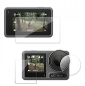 Akcesoria do kamer sportowych - TELESIN Ochronne Szkło HARTOWANE 2.5D do Kamery Sportowej DJI Action 4 / 3 - miniaturka - grafika 1