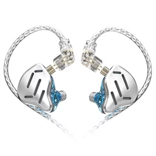 KZ ZAX In Ear Wired Earphones 1DD 7BA HiFi with Mic- Silver - Słuchawki - miniaturka - grafika 1