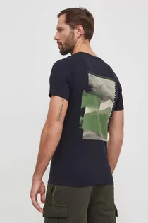 Koszulki męskie - Columbia t-shirt bawełniany męski kolor czarny z nadrukiem - grafika 1