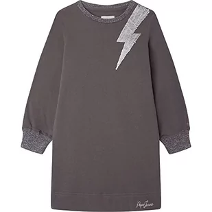 Pepe Jeans Eritha Sukienka, Dziewczyny i dziewczęta, Szary (Modern Grey), 8 lat - Sukienki - miniaturka - grafika 1