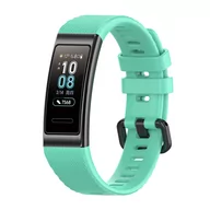Akcesoria do smartwatchy - Pasek opaska silikonowa do Huawei Band 3 Pro/4 Pro "Turkusowy" - miniaturka - grafika 1