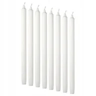 Świece - ŚWIECA BEZZAPACHOWA BIAŁA 35 CM 8 SZT - miniaturka - grafika 1